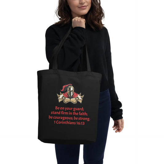 1 Corinthians 16:13 Faith Warrior Eco Tote Bag