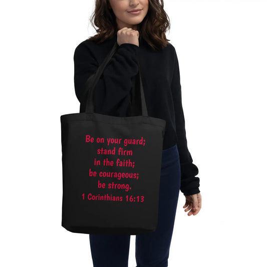 1 Corinthians 16:13 Faith Eco Tote Bag