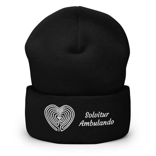 Labyrinth Heart Labyrinth Solvitur Ambulando Cuffed Beanie