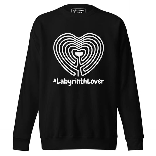 Labyrinth Heart Labyrinth #labyrinthlover Unisex Premium Sweatshirt