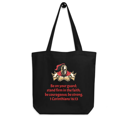 1 Corinthians 16:13 Faith Warrior Eco Tote Bag