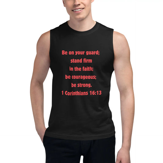 1 Corinthians 16:13 Faith Muscle Shirt