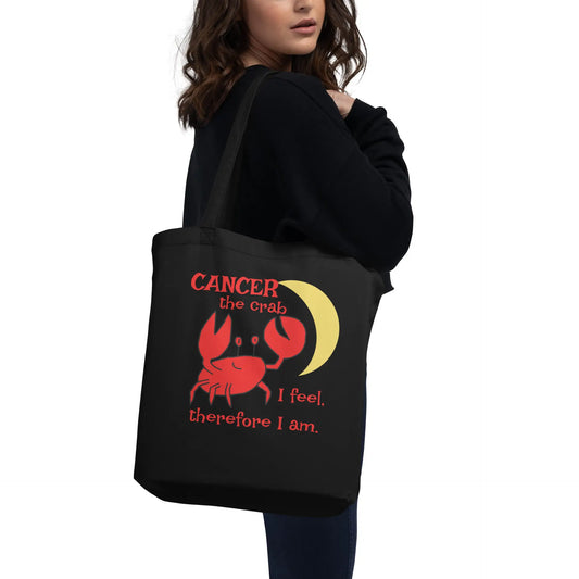 Cancer the Crab, I feel Therefore I Am Eco Tote Bag