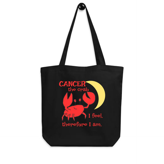 Cancer the Crab, I feel Therefore I Am Eco Tote Bag