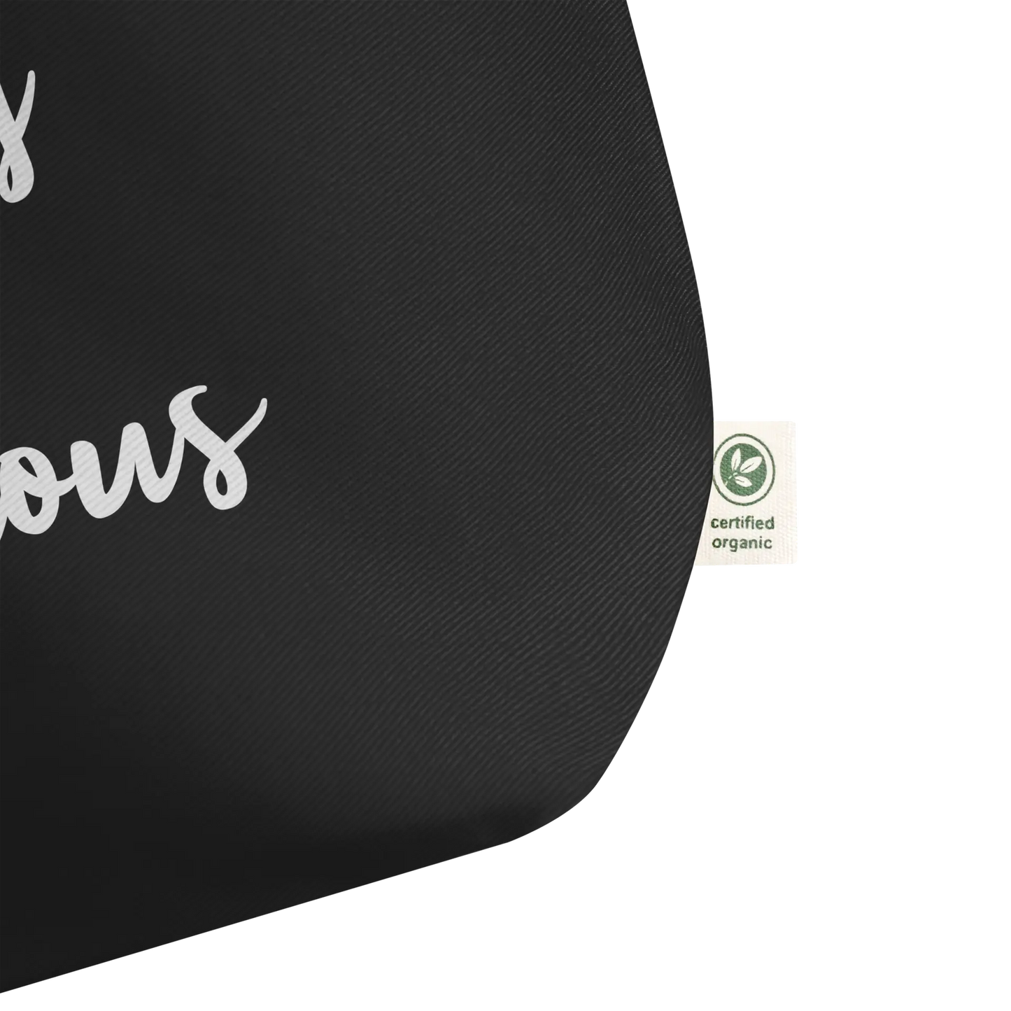 Feisty & Fabulous Large organic tote bag