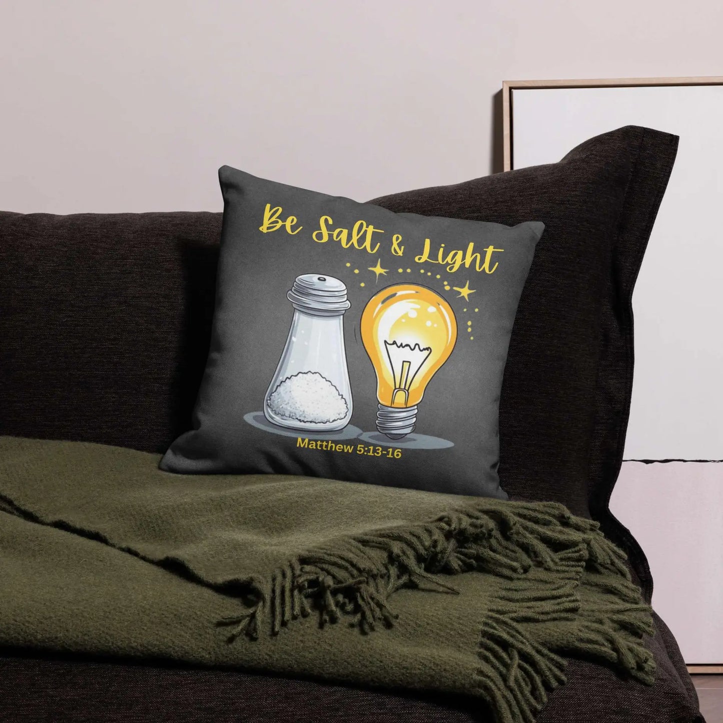 Matthew 5-13-16 Salt & Light Premium Pillow