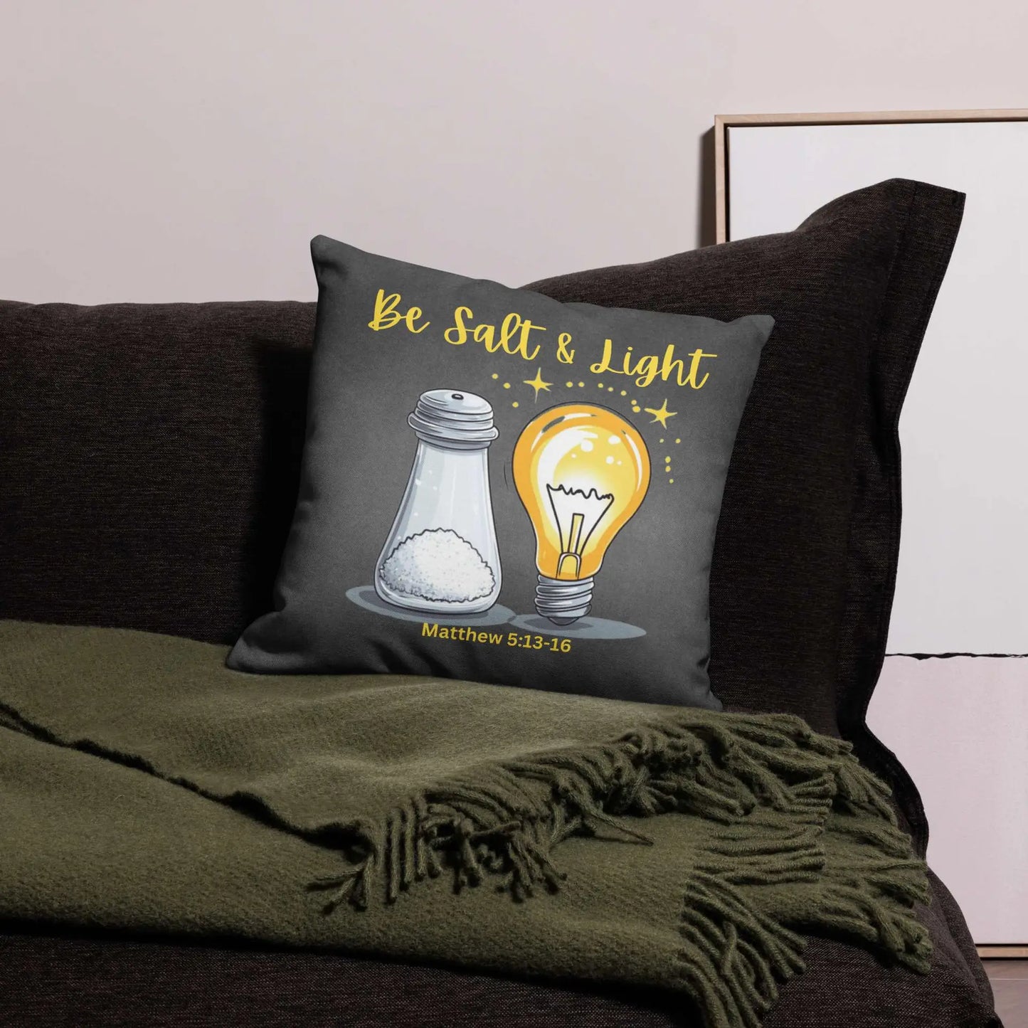 Matthew 5-13-16 Salt & Light Premium Pillow