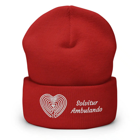 Labyrinth Heart Labyrinth Solvitur Ambulando Cuffed Beanie