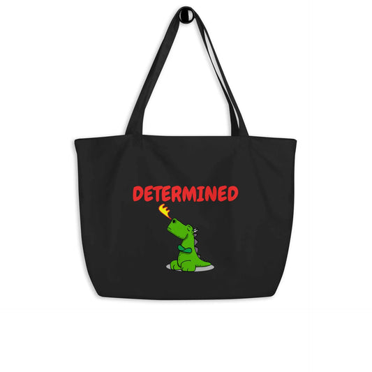 Determined Dragon Large organic tote bag