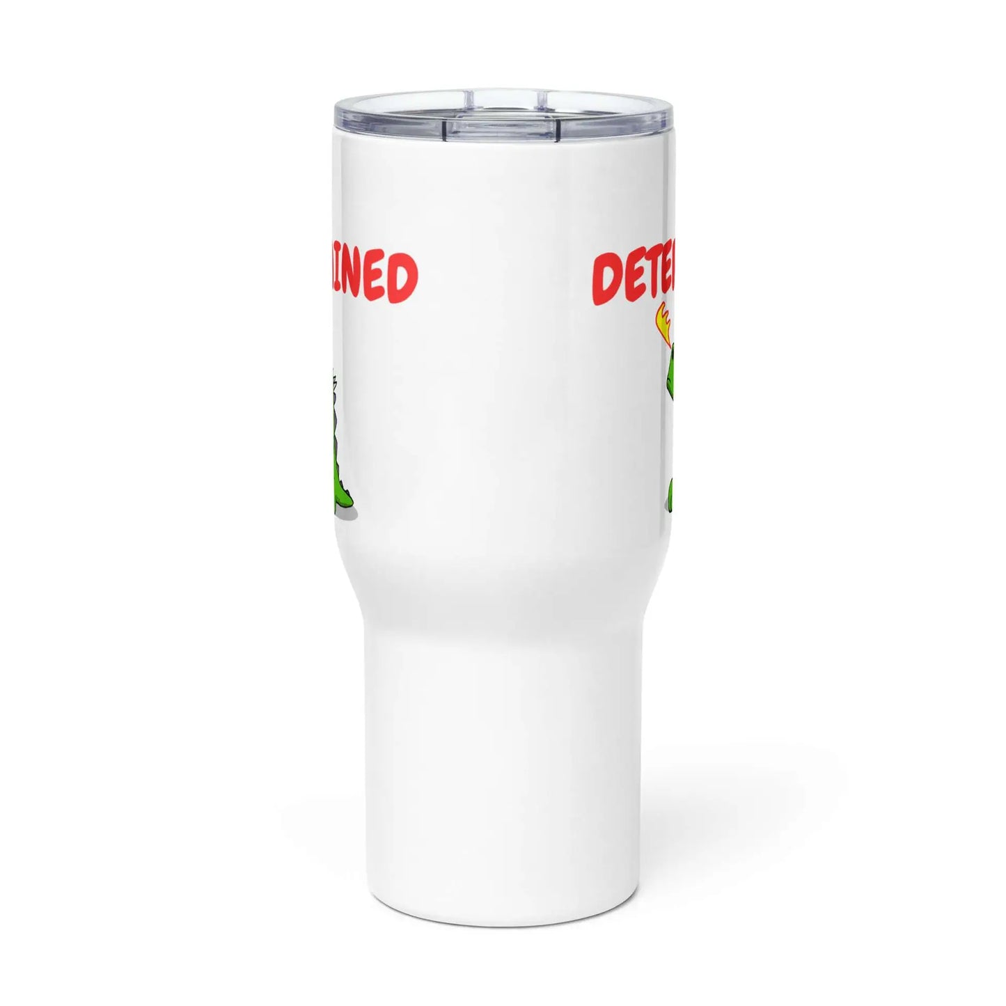 Determined Dragon Travel mug with a handle