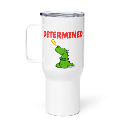 Determined Dragon Travel mug with a handle
