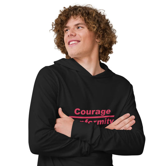 Courage over Conformity Hooded Long-Sleeve Tee