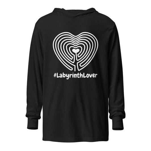 Labyrinth Heart Labyrinth #labyrinthlover Hooded long-sleeve tee