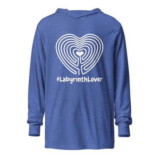 Labyrinth Heart Labyrinth #labyrinthlover Hooded long-sleeve tee