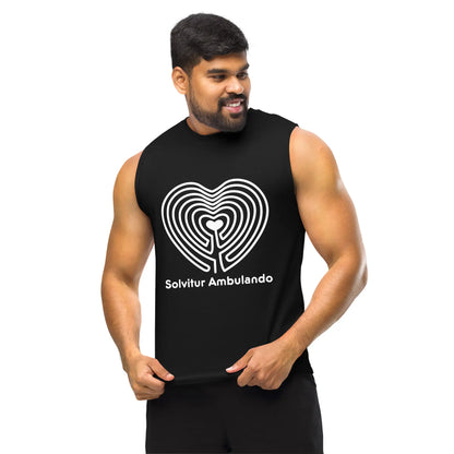 Labyrinth Heart Labyrinth Solvitur Ambulando Muscle Shirt