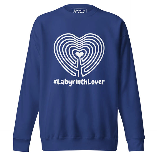Labyrinth Heart Labyrinth #labyrinthlover Unisex Premium Sweatshirt