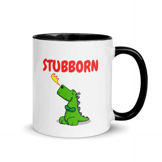 Stubborn Dragon Mug with Color Inside