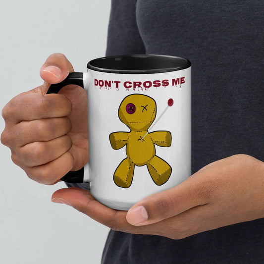 Voodoo Doll, Don't Cross Me Mug with Color Inside