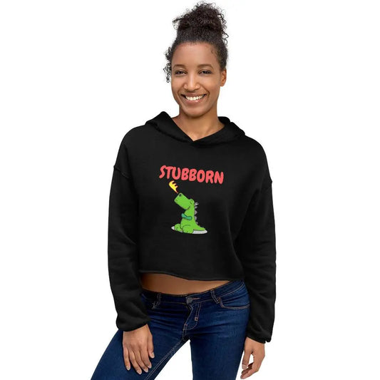 Stubborn Dragon Crop Hoodie